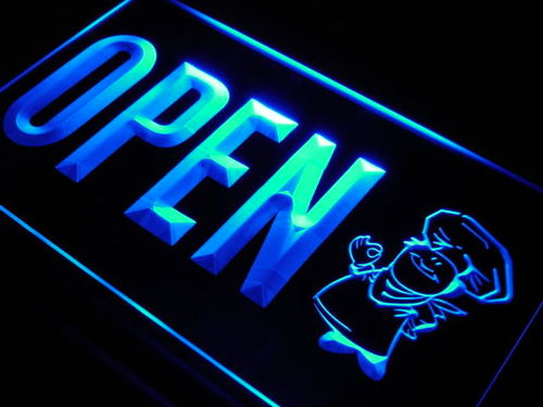 OPEN Baker Shop Cake Display LED Light Sign